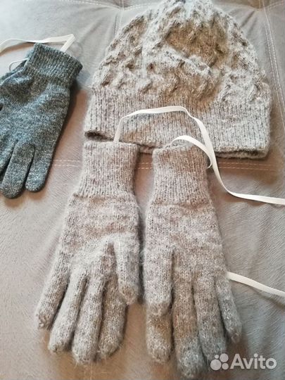 Комплект шапка перчатки