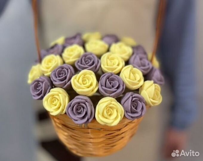 Розы из бельгийского шоколада,съедобный букет