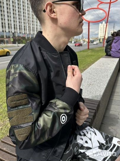 Бомбер Bape Shark Japan Ветровка Бэйп куртка