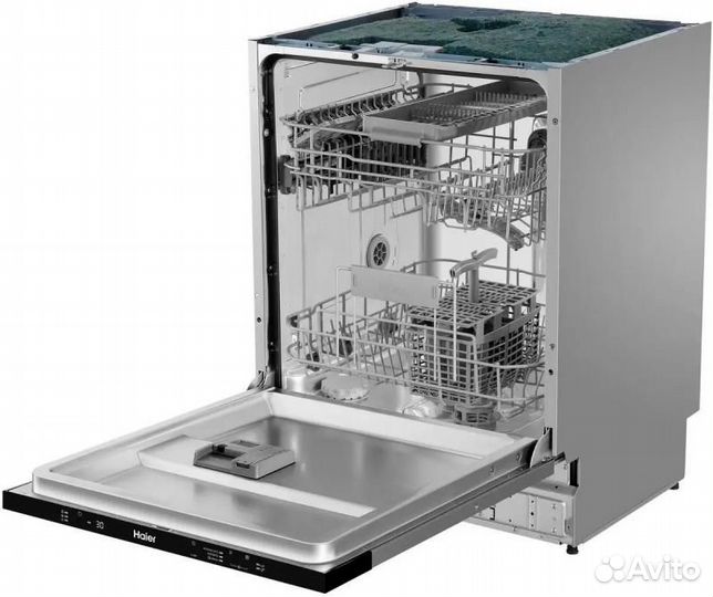 Встраиваемая посудомоечная машина haier hdwe14-292RU, 60см, 14 комплектов, серый