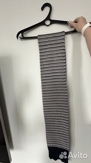 Шарф вязанный длинный