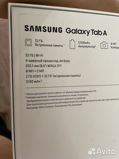Планшет samsung galaxy tab a