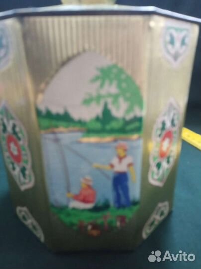 Жестяная банка из-под чая СССР