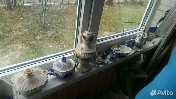 Солонка и перечница-гжель