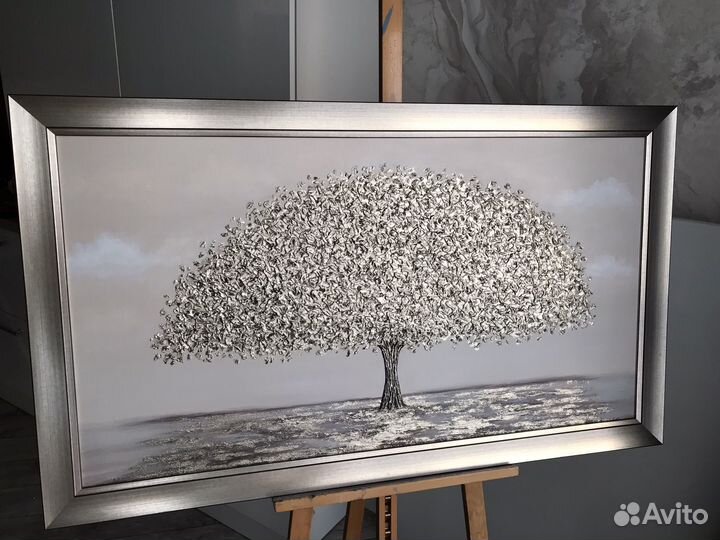 Картина золотое дерево с рамой