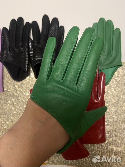 Перчатки женские натуральная кожа новые