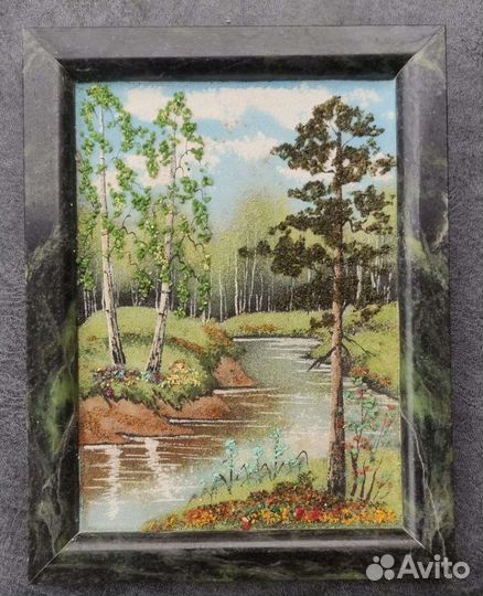 Картина панно из натуральных природных камней