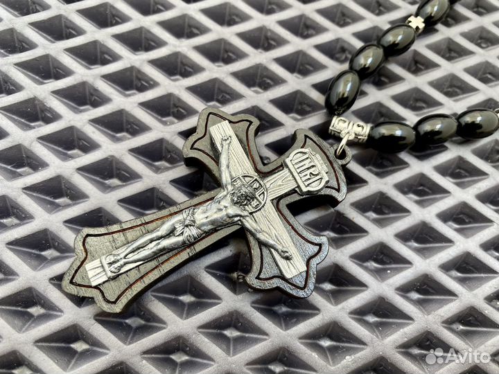 Чётки ручной работы Крест Православный с Распятием