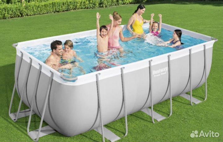 Каркасный бассейн bestway прямоугольный 5640056