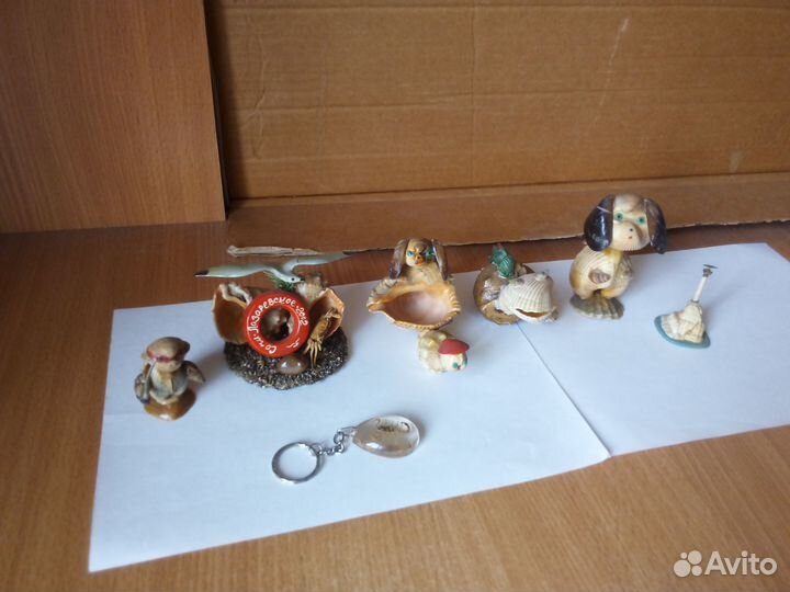 Фигурки статуэтки из морских ракушек