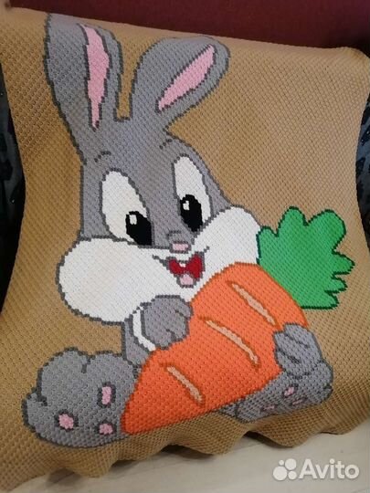 Покрывало/плед/вязаный/ручная работа