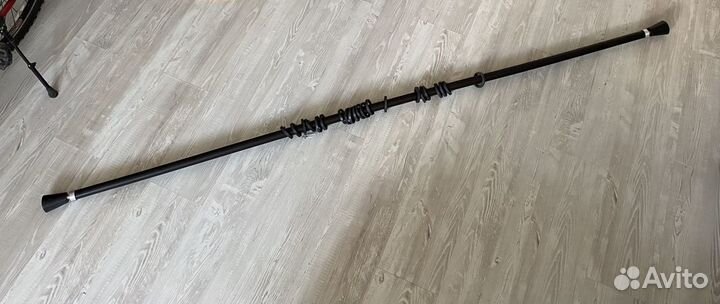 Карниз для штор, тюля. Дерево. Черный