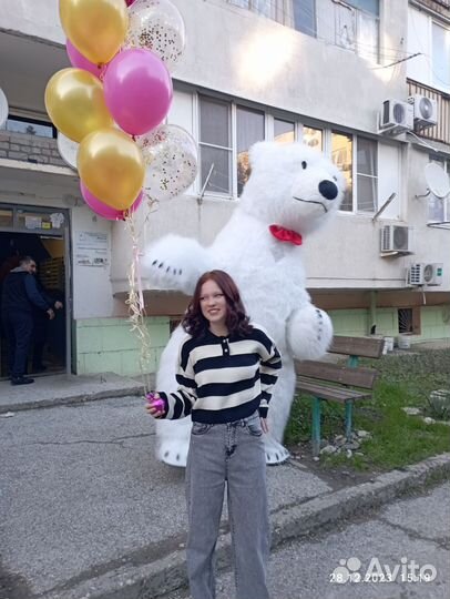 Белый мишка поздравление