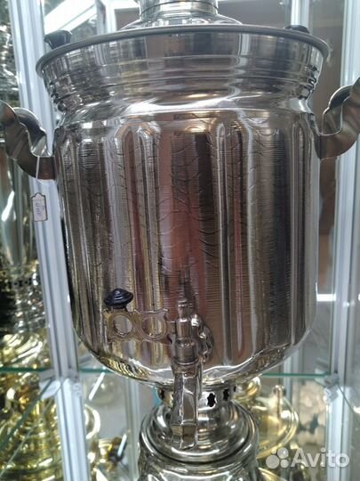 Самовар тульский на дровах 9л. Новый.Оригинал