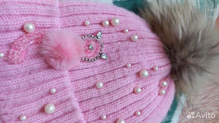 Комплект шапка, шарф 4-7 лет