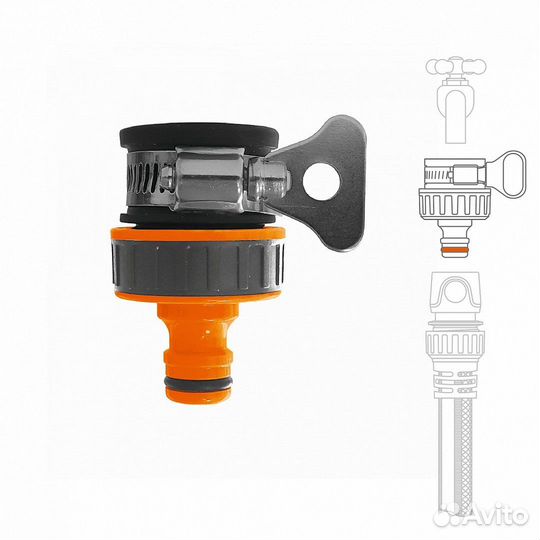 Адаптер для крана безрезьбовой daewoo dwс 1119 до