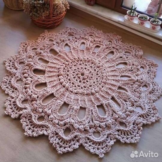 Коврик вязаный крючком