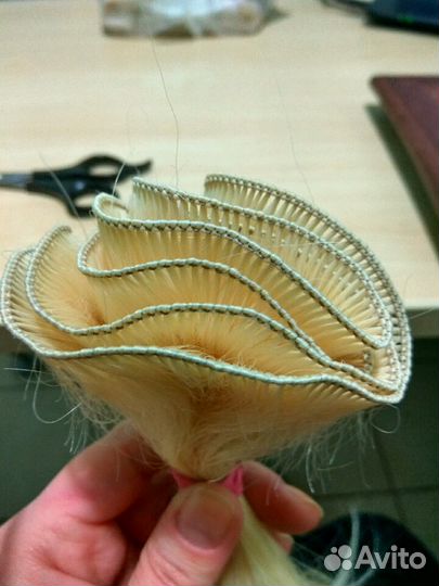 Изготовление ручного тресса из натуральных волос