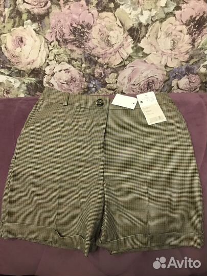 Женские шорты в клетку, р.42-44