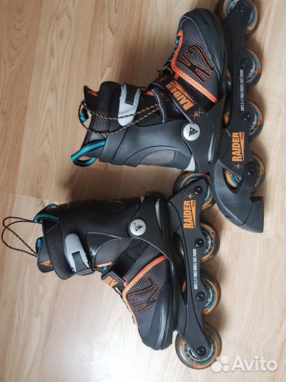 Роликовые коньки и защита К2 раздвижные р.с 32по37
