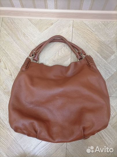 Сумка женская натуральная кожа коричневая