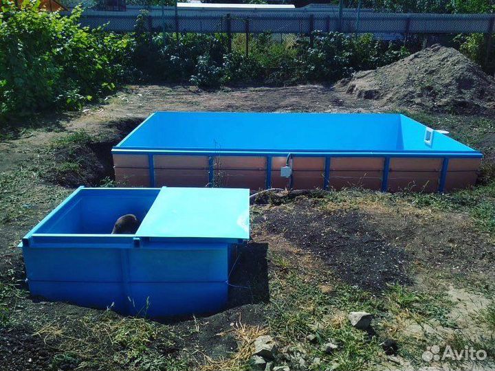 Бассейны, купели и емкости из пластика