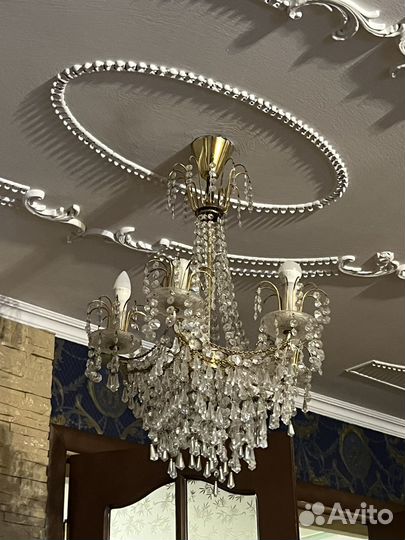 Люстра хрустальная чехия бу
