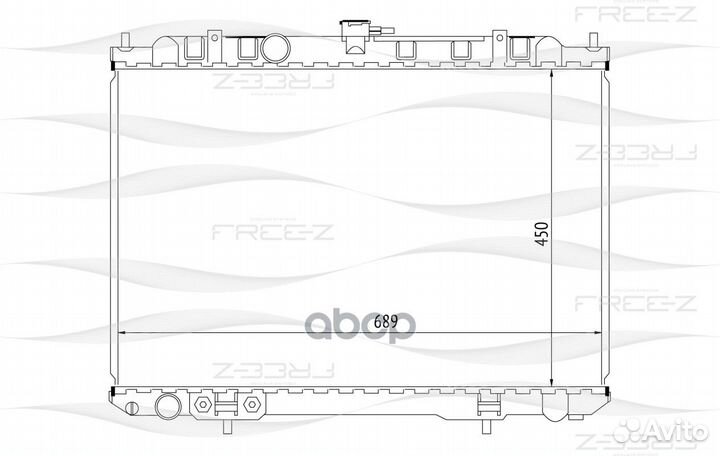 Радиатор nissan X-trail 01 KK0242 free-Z