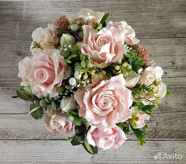 Букет роз из мыла ручной работы