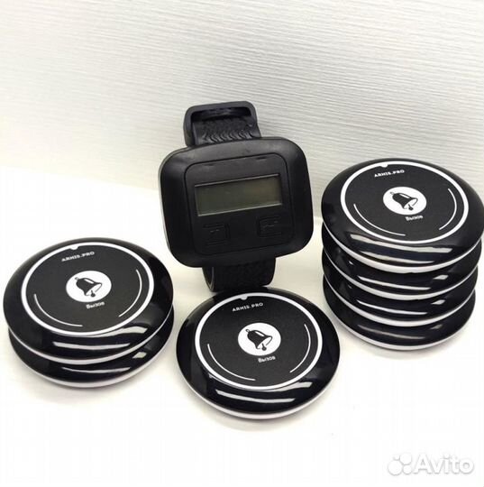 Кнопка вызова персонала, официанта с часами