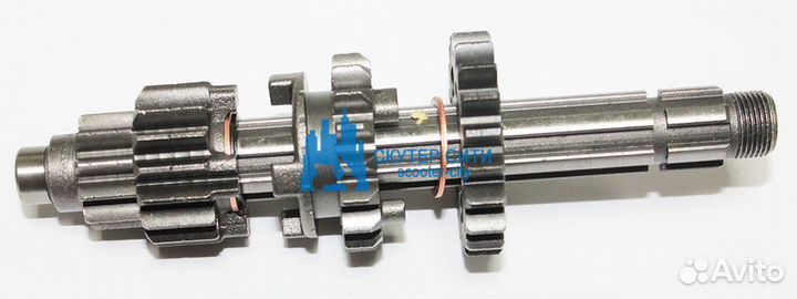 Вал кпп первичный в сборе kayo двиг. YX140 см3 (P0