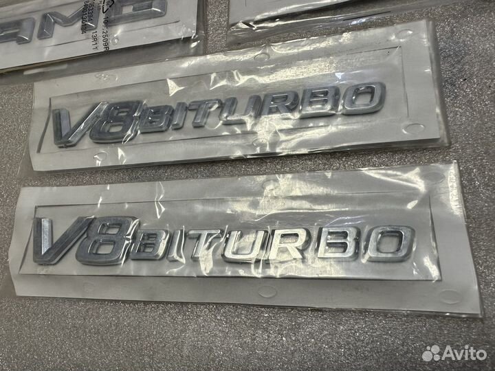 Эмблемы AMG G63 V8 biturbo для G class