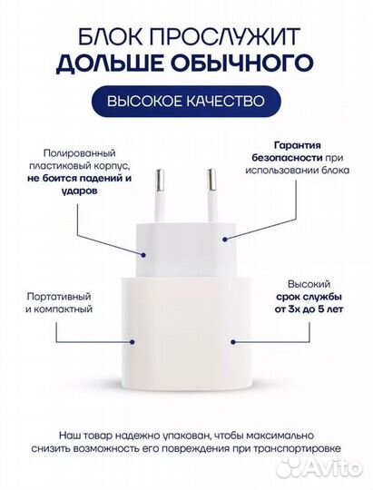 Блок питания для iPhone 20w