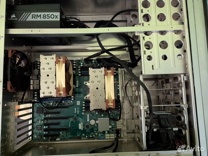 Компьютер - Сервер на Supermicro 64RAM, 2699V4-X2