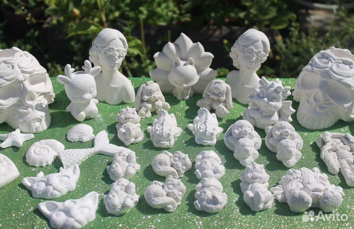Фигурки из гипса для раскрашивания