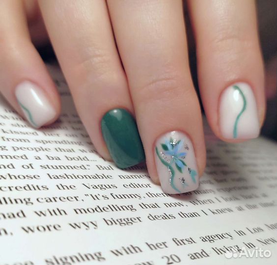 Креативный маникюр, корейские дизайны, роспись