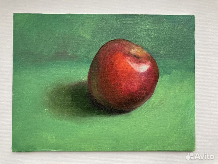 Картина маслом этюды фруктов/ мандарины / яблоки