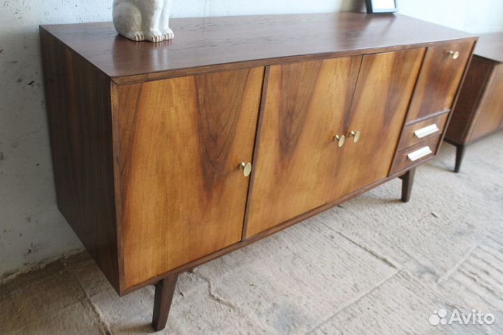 Тумба хайборд орех Румыния редизайн mid century