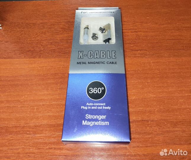 Кабель магнитный Type-C + microUSB + Lightning