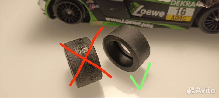 Тюнинговые покрышки автотреков Carrera 124 (1/24)