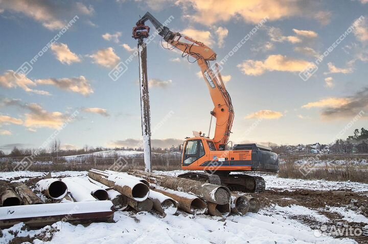 Вибропогружатель Daedong DPD 600T для экскаватора