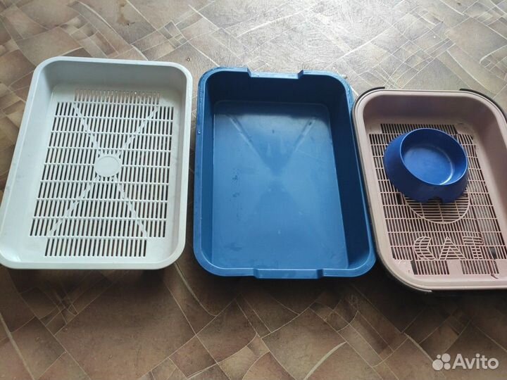 Лоток для кошек и миска