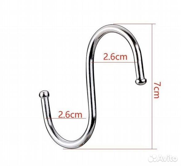 Крючки 6 шт. На рейлинги