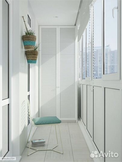 Балкон со шкафом