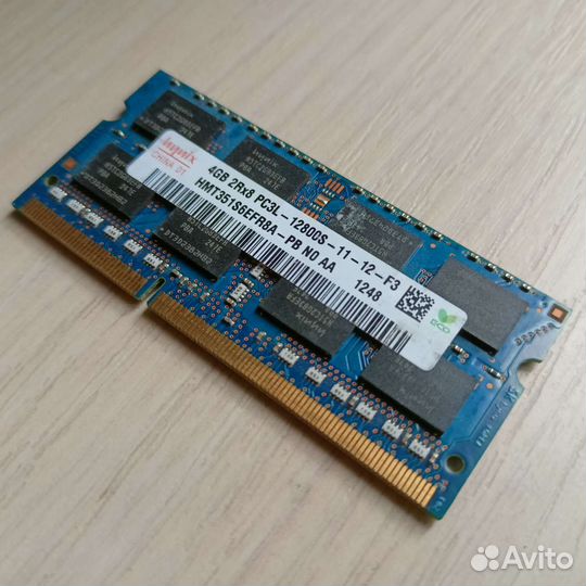 Оперативная память ddr3L 4 gb для ноутбука