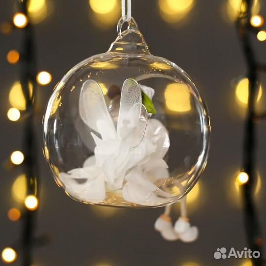 2 шт. Сувенир полистоун 'Фея-бабочка, в юбке лепес