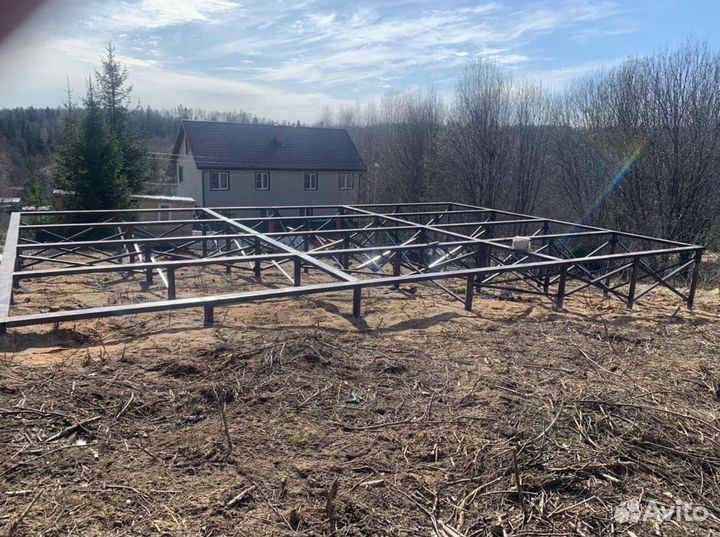 Винтовые сваи с монтажом