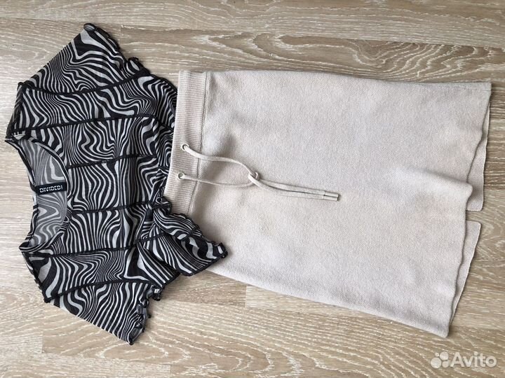 Кожаная юбка