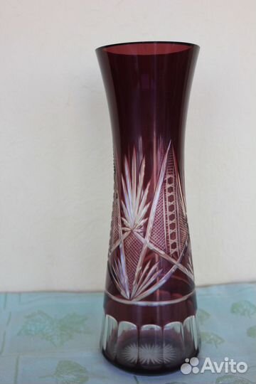 Ваза СССР марганцевое стекло. Идеальное состояние
