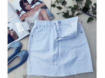 Белая джинсовая юбка бренд